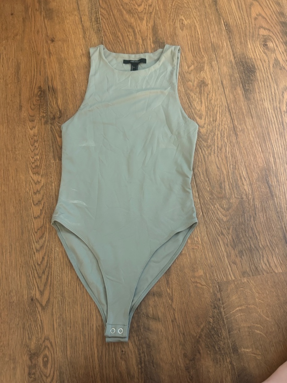 Forever 21 Sage Green Sleeveless Bodysuit